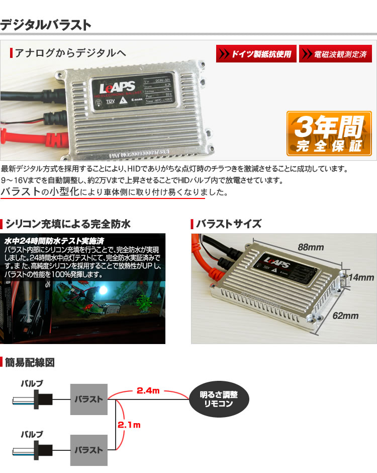 HIDデジタルバラストについて